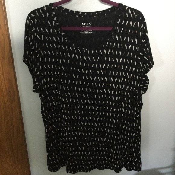 Tiny Birds on a Wire Black Stretchy Short Sleeve Tee - Picture 4 of 6